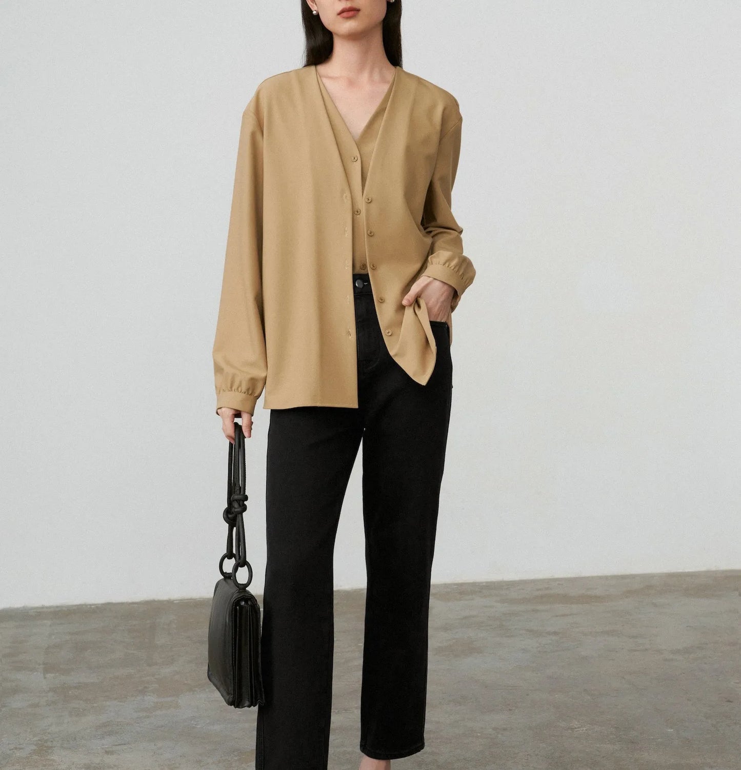 Women Spring White Blouses Fake Two Pieces Design V-Necl Womens Tops And Blouses Fashion Casual Shirt Blusas Roupa Feminina