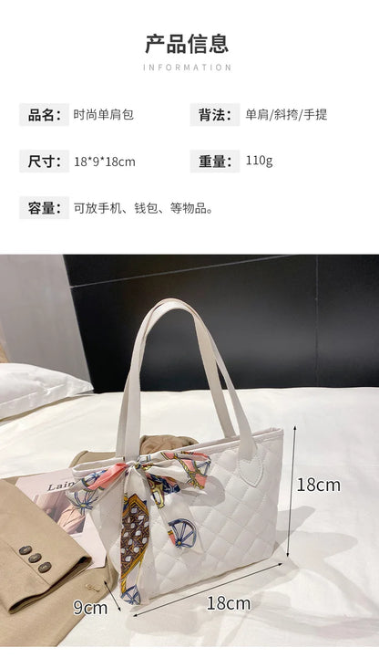 2022 New Fashion Women Handbags Embroidery Underarm Bag Casual Women Shoulder Bags Solid Color Zipper Female Handbag Clutch