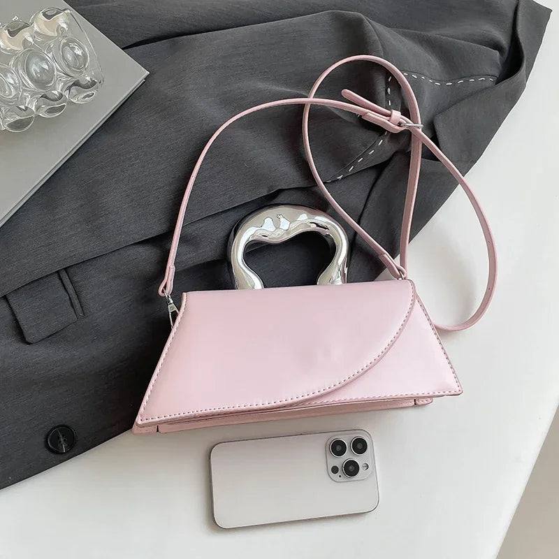 Vintage Women Black Chic Crossbody Bag Luxury Designer Small Shoulder Bags Fashion Red Purse Cute Pu Leather Handbag Sac A Main