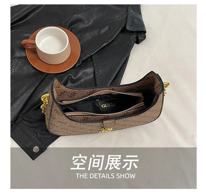 Elegant Leather Handbags For Women Shoulder Bag By Famous Desinger Luxury Brand Popular Classic Elegant Ladies