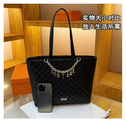 Women's Classic Leather Luxury Shoulder Handbag Elegant Designer Crossbody Tote Bag For Everyday Fashion