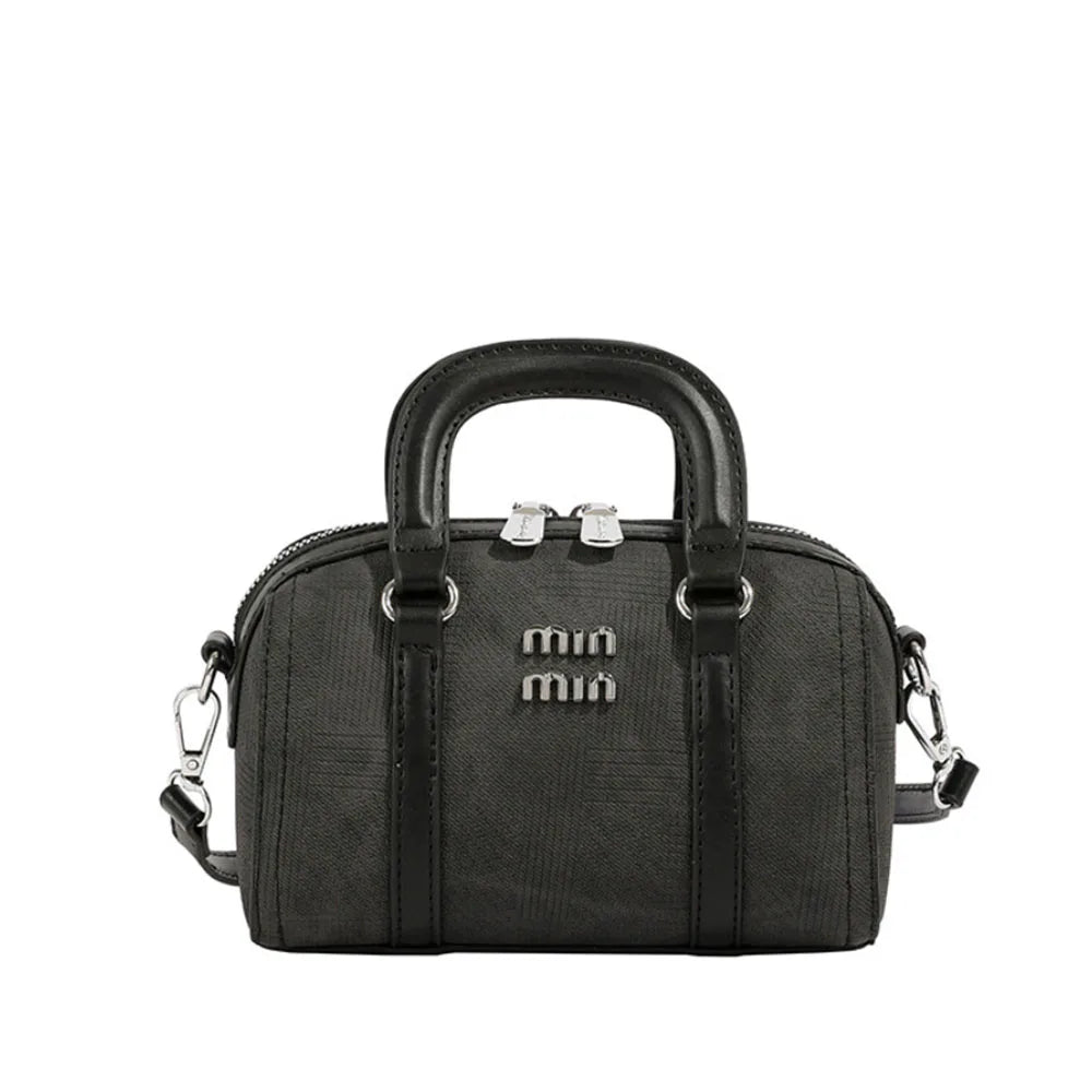 Fashion New Boston Denim HandBag For Women Single Shoulder Crossbody Barrel Satchel Handle Shoulder Bags