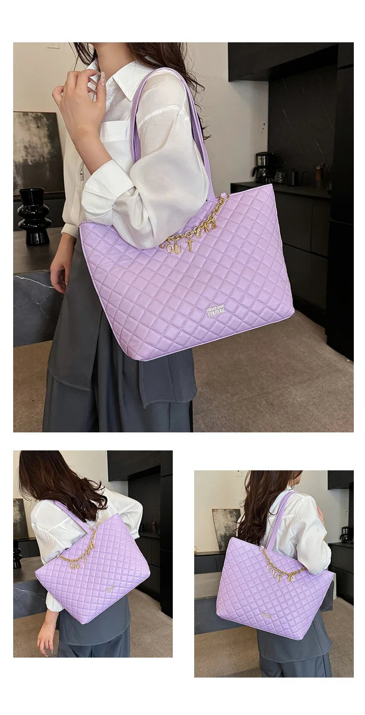 Women's Classic Leather Luxury Shoulder Handbag Elegant Designer Crossbody Tote Bag For Everyday Fashion