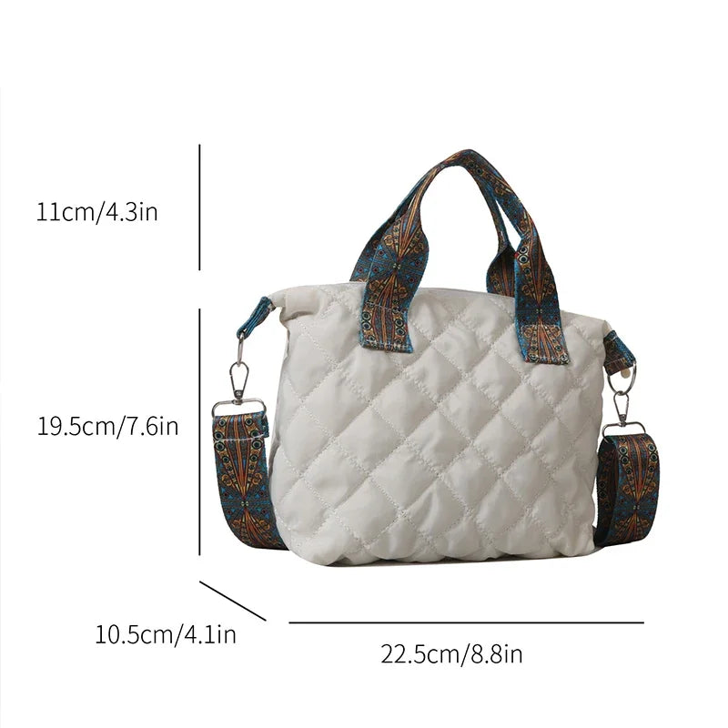 Large Tote Handbags for Women Luxury Design Shoulder Crossbody Bags Designer Brand Quilted Padded Casual Bag for Women