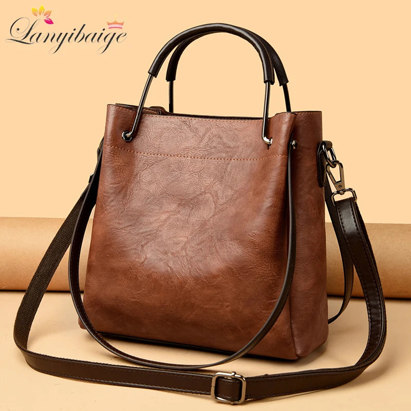 Luxury Handbags Woman Bags Designer Big Shoulder Bags for Women's 2024 Trendy Large Capacity Ladies Leather Hand Casual Tote Bag