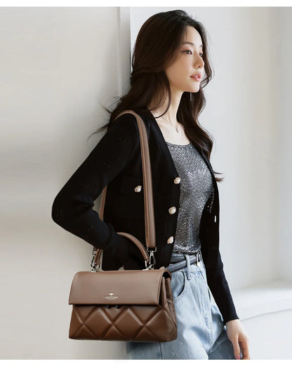 Women's Bag New Trend Korean Handbags Designer Luxury Brand Ladies Shoulder Bags Soft Leather Fashion Versatile Crossbody Bags