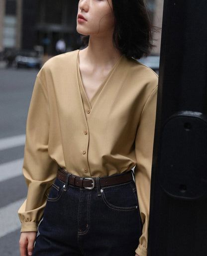 Women Spring White Blouses Fake Two Pieces Design V-Necl Womens Tops And Blouses Fashion Casual Shirt Blusas Roupa Feminina