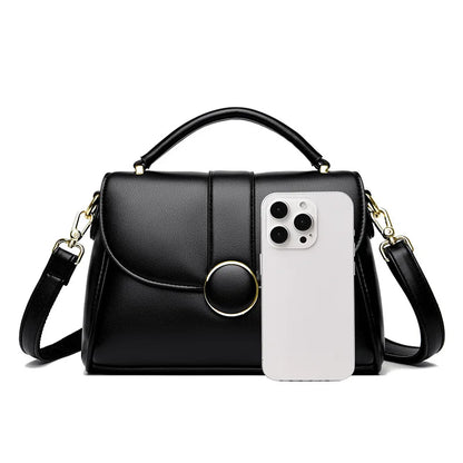 2025 New Fashionable Handbag for Women, Large Capacity, Simple Soft Leather Shoulder/Crossbody Bag, Perfect Gift