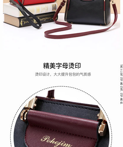Women's Bags 2025 New Fashion Color Hit Handbag European and American Shoulder Crossbody Simple Elegant Office Wallet