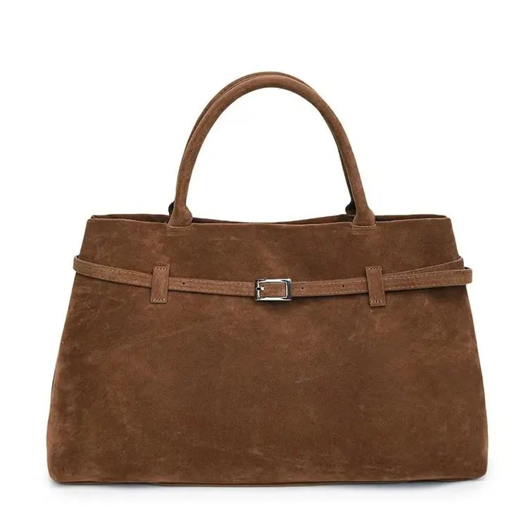 Elegant Women's Handbag Featuring Casual Simple Vintage Design And High-End Leather For Commuter Occasions