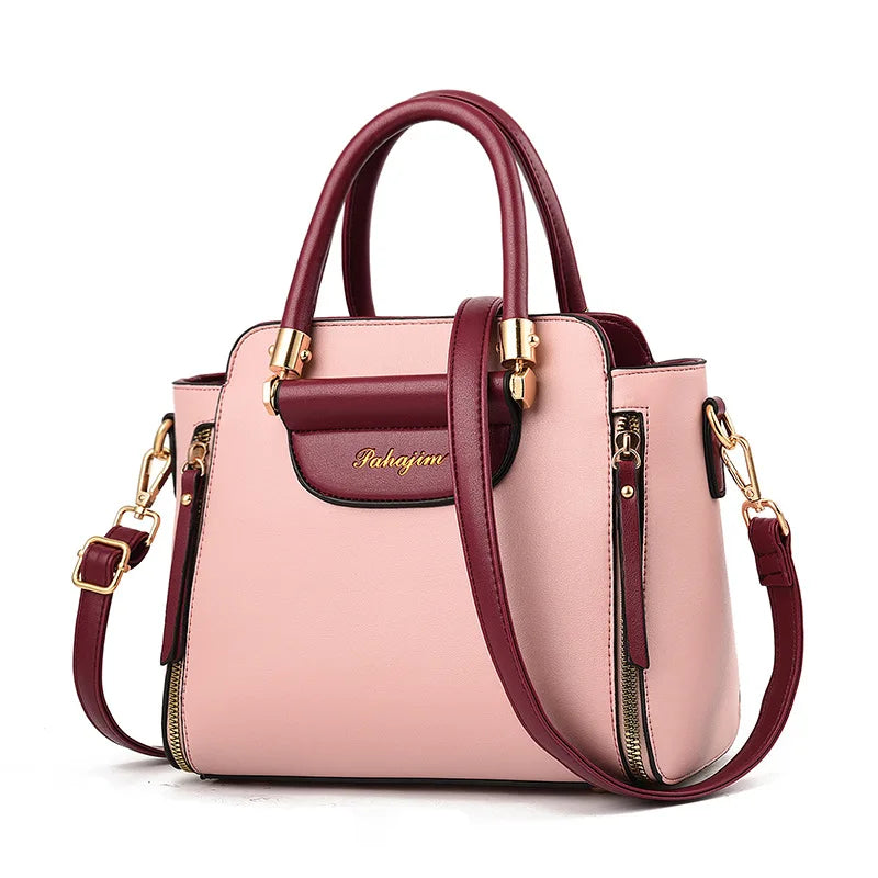 Women's Bags 2025 New Fashion Color Hit Handbag European and American Shoulder Crossbody Simple Elegant Office Wallet