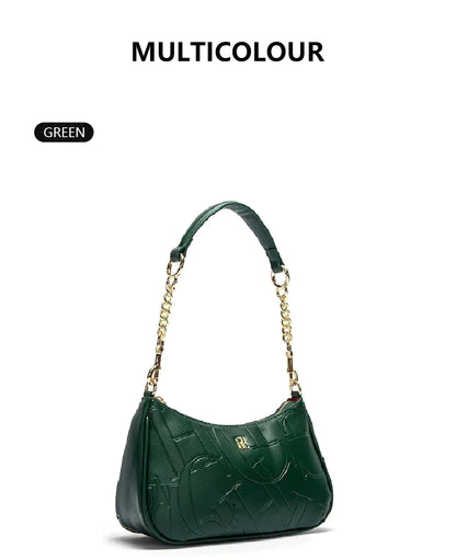 CH Women's Handbag Fashion Partition Durable Luxury Brand Fashion Large Capacity Bent Moon Bag Simple Shoulder Crossbody Bag