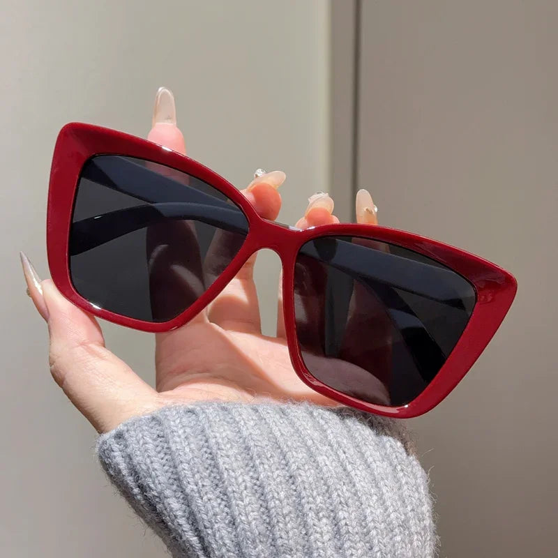 Vintage Cat Eye Sunglasses Women Square Small Frame Sun Glasses Female Brand Designer Retro Shades Fashion Oculos De Sol