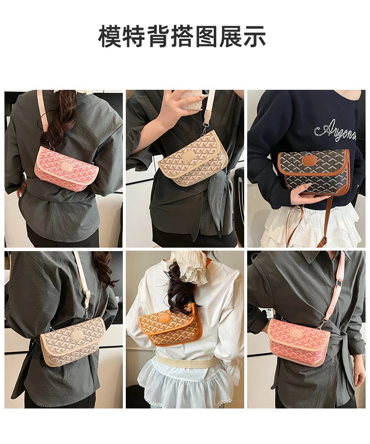 Unique Casual Crossbody Handbag For Leisure Women With Minimalist Solid Color And Large Capacity Leather Finish