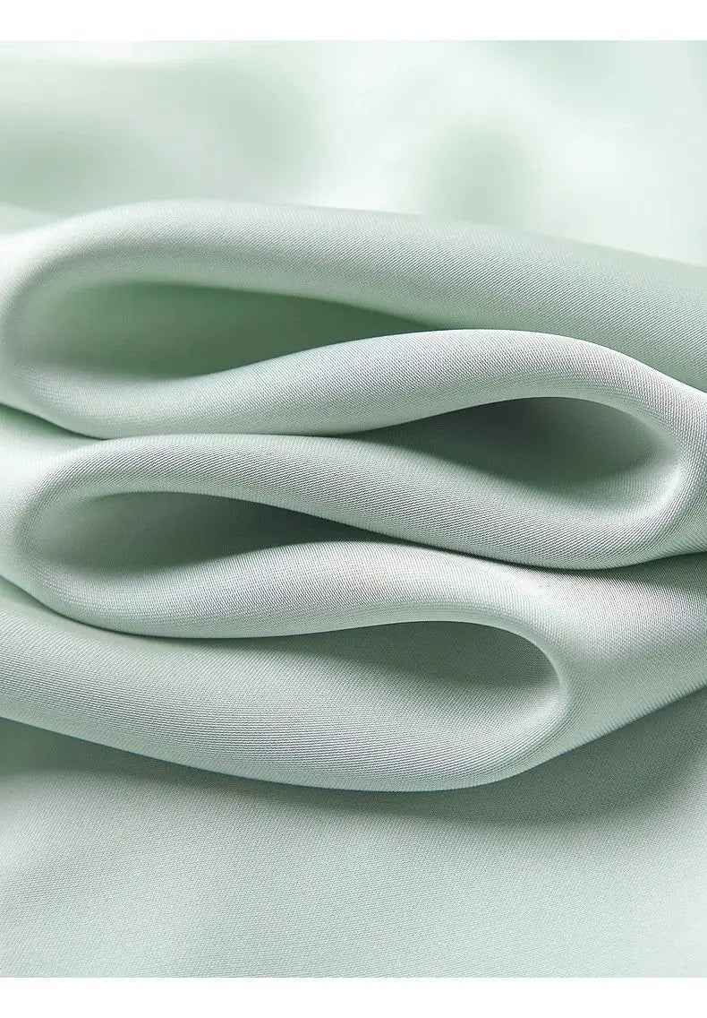 Women's Clothing Long-sleeved Chiffon Shirt Stand-up Collar French Tie High-end New Style Shirt Lace-up Top