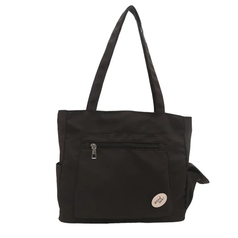 Women's New Canvas Tote Bag - Large-Capacity Versatile Shoulder Handheld for College Classes & Commute