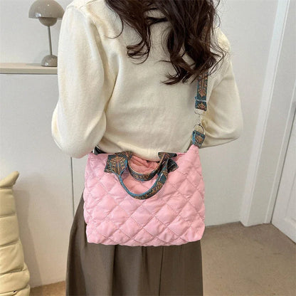Large Tote Handbags for Women Luxury Design Shoulder Crossbody Bags Designer Brand Quilted Padded Casual Bag for Women