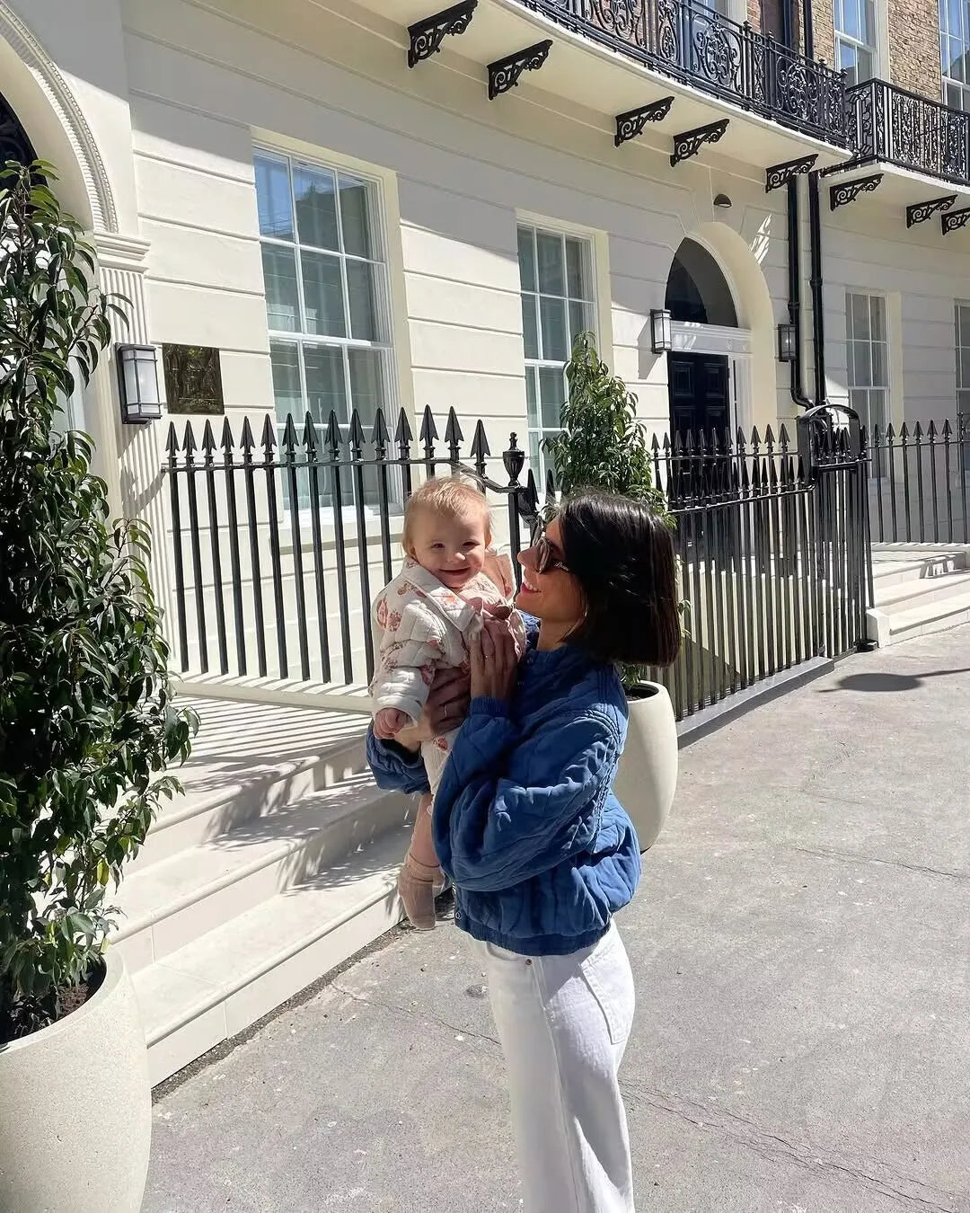 2025 Women's Crop Coat Fashion Warm Single Breasted Blue Embroidery Cotton Jackets Woman Autumn Winter Chic Outwear