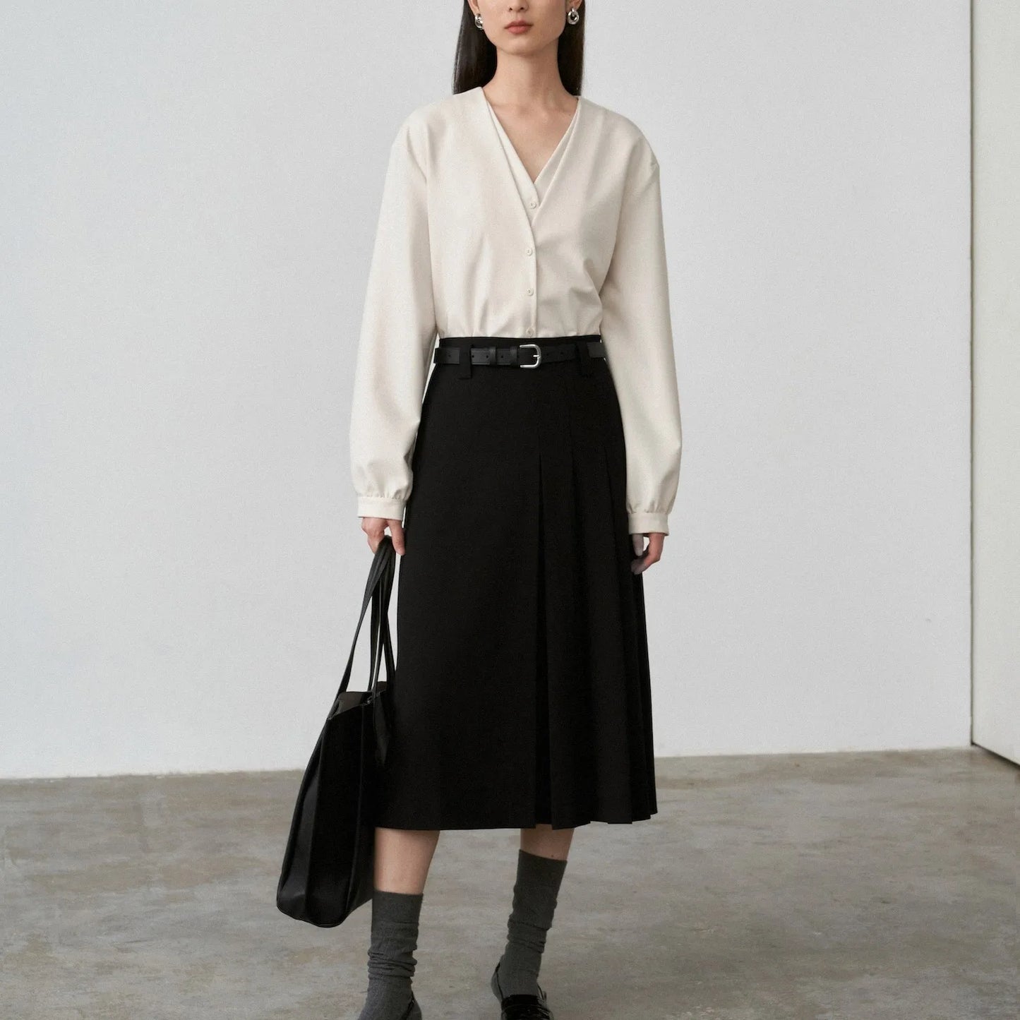 Women Spring White Blouses Fake Two Pieces Design V-Necl Womens Tops And Blouses Fashion Casual Shirt Blusas Roupa Feminina