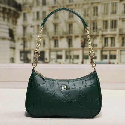 CH Women's Handbag Fashion Partition Durable Luxury Brand Fashion Large Capacity Bent Moon Bag Simple Shoulder Crossbody Bag