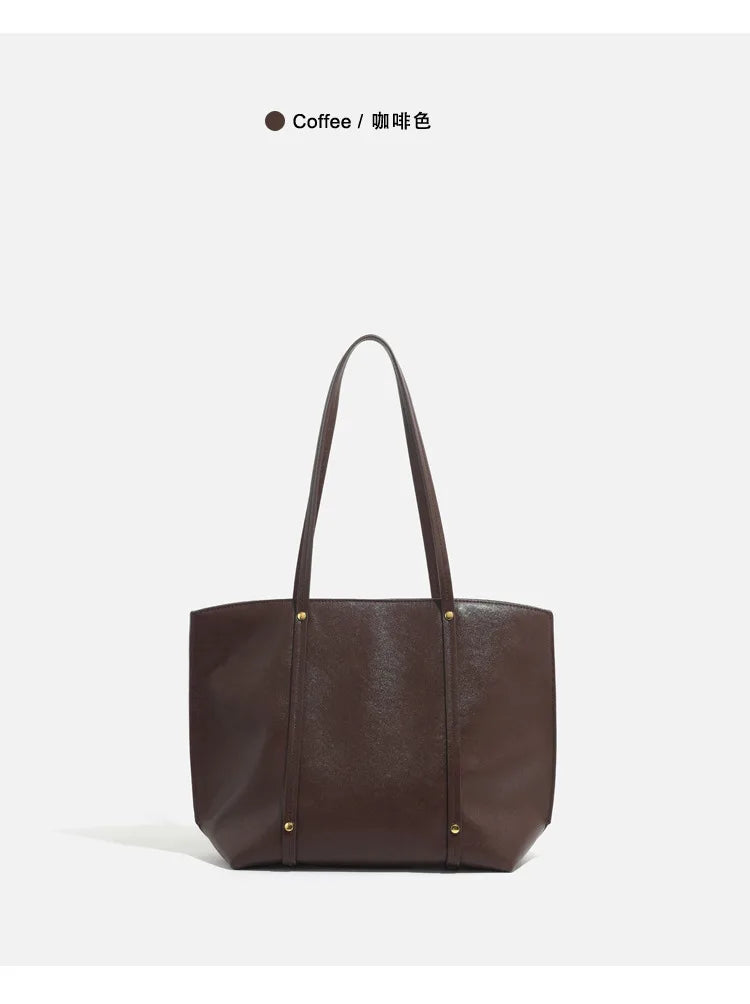 【2025 New】Women's Large Tote Bag Spacious Shoulder Purse, Minimalist Handheld Crossbody, Durable Commuter Work Bag, Lightweight