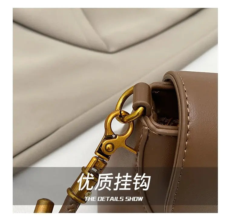 Elegant Crossbody Bag For Women Leather Handbag With Shoulder Strap Classic Design Famous Brand Ladies Accessory