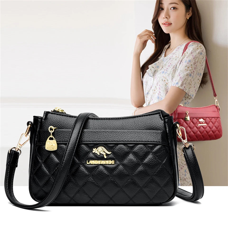 Casual Women's Handbags High Quality Leather Totes Bag Female Top-Handle Bag Large Capacity Crossbody Shoulder Bag Hand Bag Sac