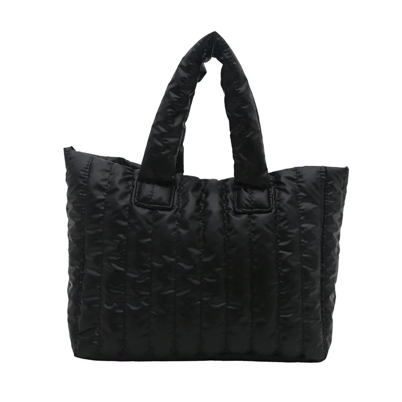 2025 Fashionable and simple women's handbag, large-capacity soft single-shoulder bag, solid color casual and elegant handbag