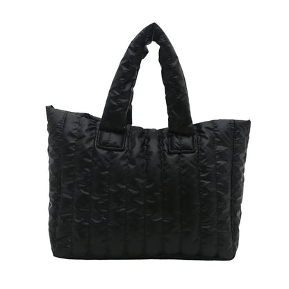 2025 Fashionable and simple women's handbag, large-capacity soft single-shoulder bag, solid color casual and elegant handbag
