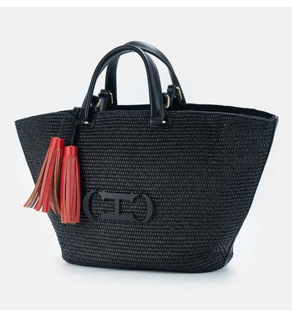 Handheld Fashion Women's Beach Bag Exquisite Designer Large Capacity Luxury Brand New Handmade Style Women's Bucket Bag