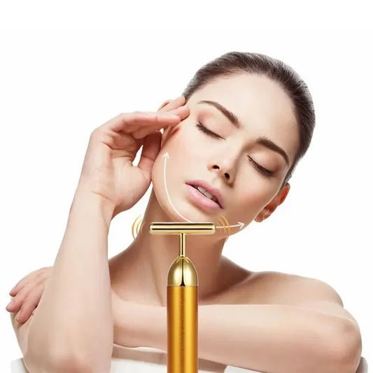 24K Gold Vibrating Facial Massager