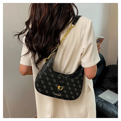Elegant Leather Handbags For Women Shoulder Bag By Famous Desinger Luxury Brand Popular Classic Elegant Ladies
