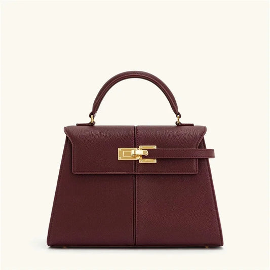 Women's Handbag Elise Designer Fashion 2025 New Burgundy Handbag Large Square Crossbody Bag High-end Women's Bag