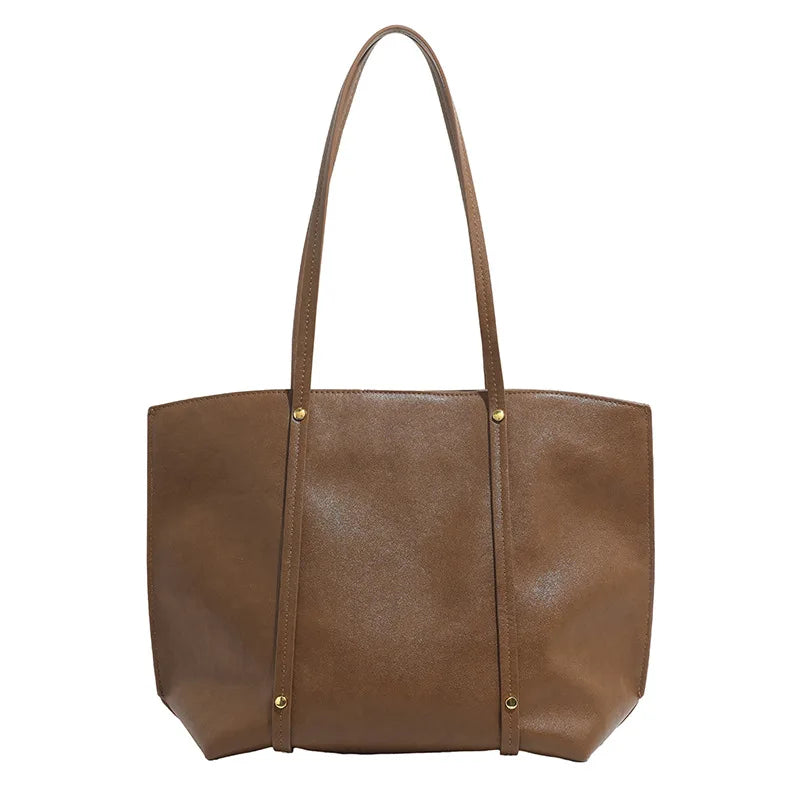 【2025 New】Women's Large Tote Bag Spacious Shoulder Purse, Minimalist Handheld Crossbody, Durable Commuter Work Bag, Lightweight