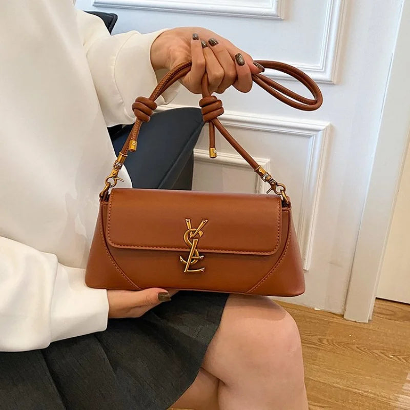 Elegant Crossbody Bag For Women Leather Handbag With Shoulder Strap Classic Design Famous Brand Ladies Accessory