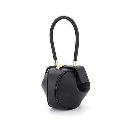 Bowling Spherical Women's Handbag Luxury Brand Designer Hobos Bag Fashion Mini Round Shoulder Bags PU Leather Female Purse