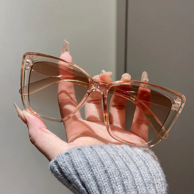 Vintage Cat Eye Sunglasses Women Square Small Frame Sun Glasses Female Brand Designer Retro Shades Fashion Oculos De Sol