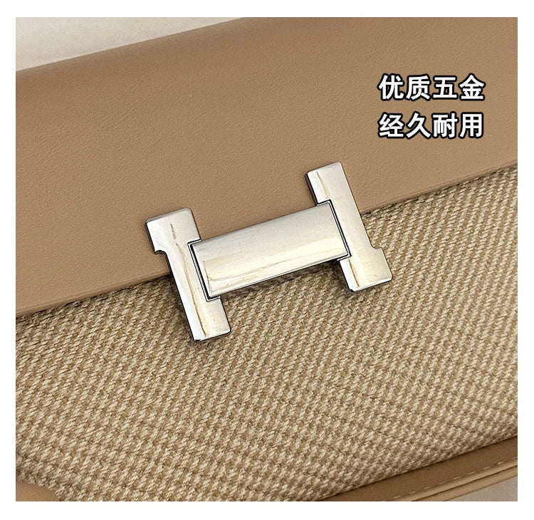 High Quality Fashionable Crossbody Bag Women's Designer Leather Handbag Minimalist Solid Color With Adjustable Shoulder Strap