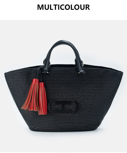 Handheld Fashion Women's Beach Bag Exquisite Designer Large Capacity Luxury Brand New Handmade Style Women's Bucket Bag