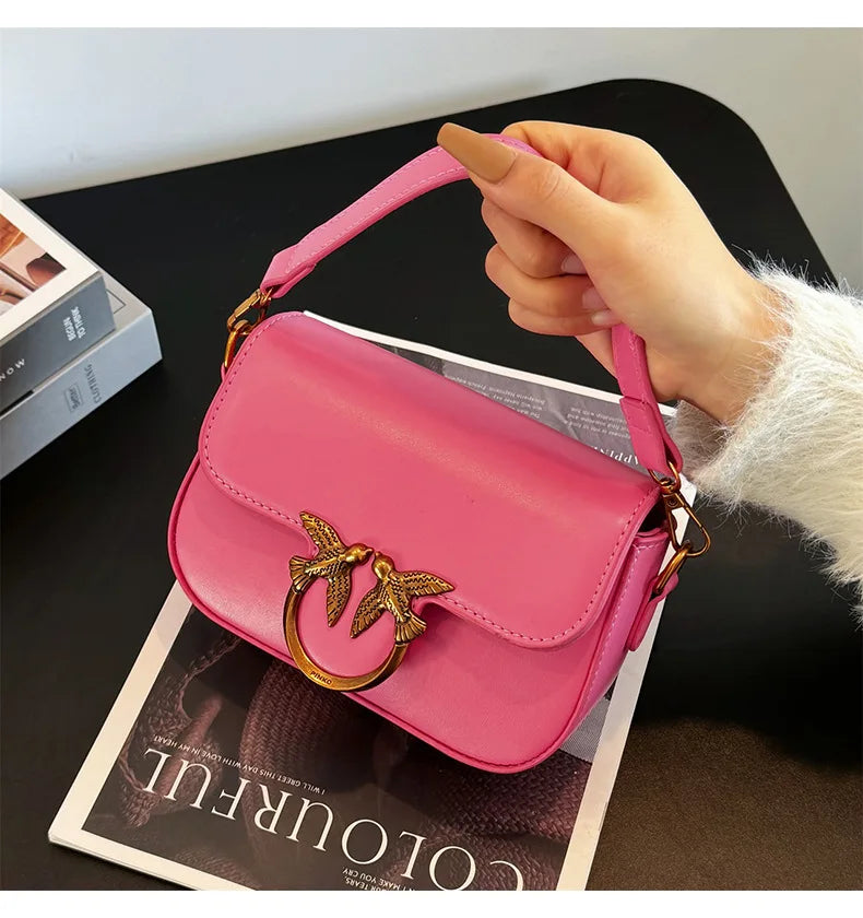 Women's Handbag Swallow Bag Fashion Designer High-end Fashion Versatile Shoulder Messenger Bag Small Square Bag