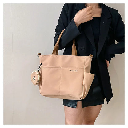 Women Shoulder Crossbody Bag Japanese Canvas Tote Messenger Bag for Student 2024 Ladies Hand Bags Female Handbag Bolsa Feminina