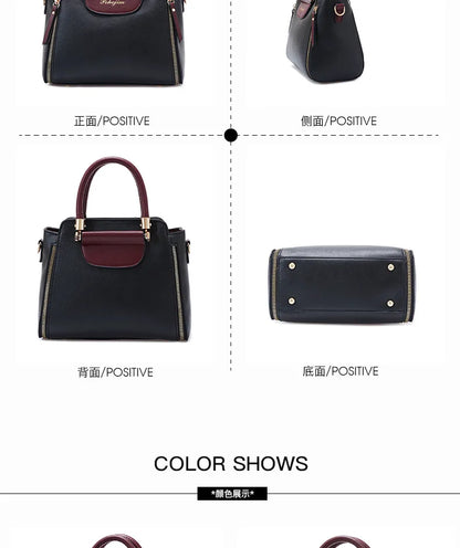 Women's Bags 2025 New Fashion Color Hit Handbag European and American Shoulder Crossbody Simple Elegant Office Wallet