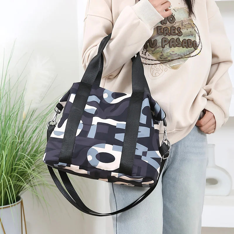 Women's Top-handle Bag Messenger Bags Waterproof Nylon Shoulder Totes High Quality Large Handbag Female Travel Crossbody Bags