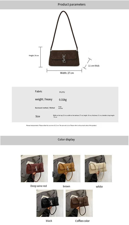 Elegant Crossbody Bag For Women Leather Handbag With Shoulder Strap Fashionable Leather Design and Large Capacity
