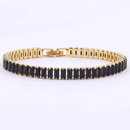18K Gold Plated Geometric Zircon Bracelet