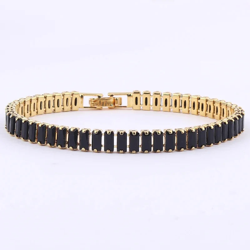 18K Gold Plated Geometric Zircon Bracelet