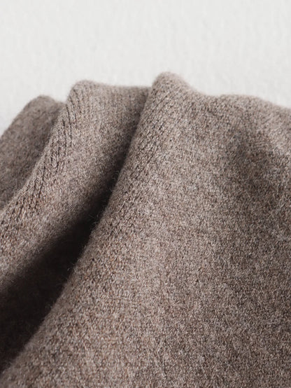 Women's Fashion Fall and Winter Comfortable Casual Commuter Coat Knitted Loose Warm Coat Asymmetric Elegant Split Jacket