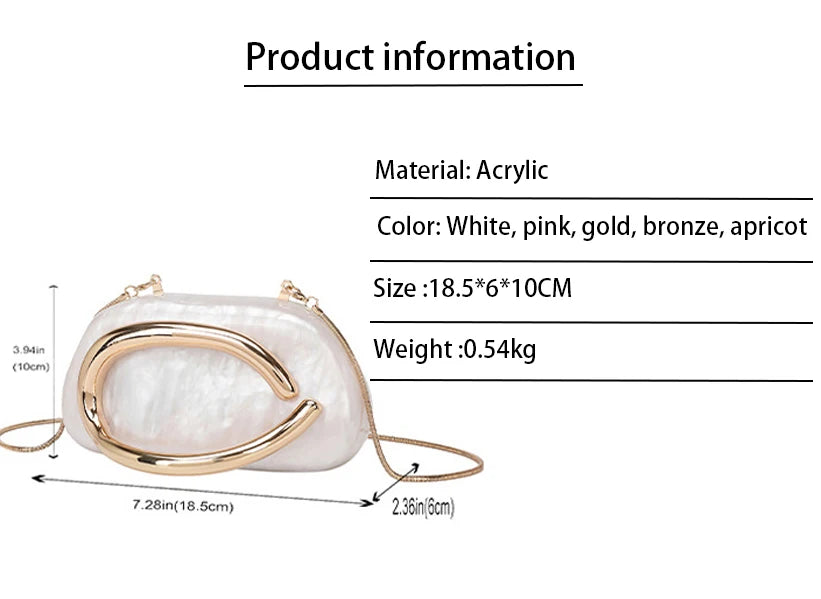 Fashion Women's Handbag Bride Metal Gold Women Luxury Evening Banquet Clutch Bag Shoulder Wedding Purse Party Crossbody Bag