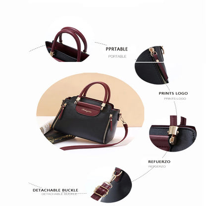 Women's Bags 2025 New Fashion Color Hit Handbag European and American Shoulder Crossbody Simple Elegant Office Wallet