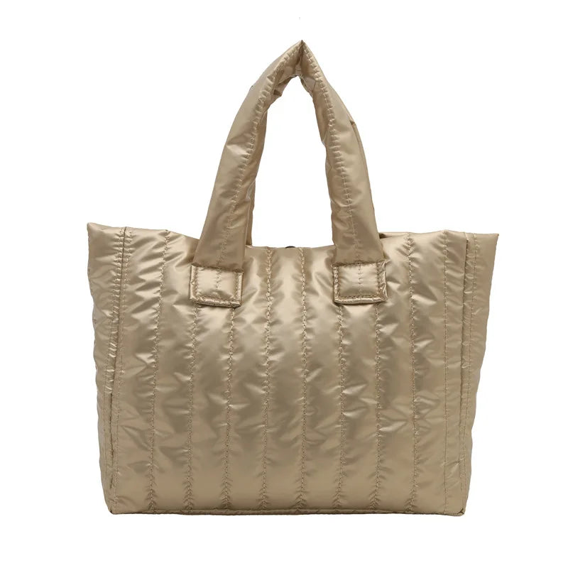 2025 Fashionable and simple women's handbag, large-capacity soft single-shoulder bag, solid color casual and elegant handbag
